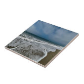 Carreau Père Noël Monica Beach en automne. (Côté)