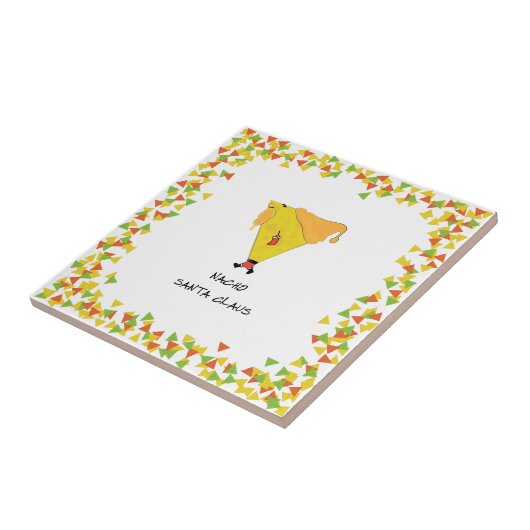Carreau Père Noël Nacho avec chips (Côté)