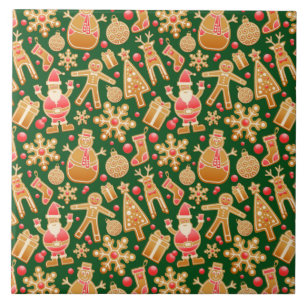 Carreau père Noël & Snowman Gingerbread Noël Cookies