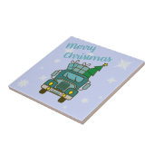 Carreau Père Noël vue de devant Joyeux Noël (Côté)