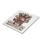 Carreau Père Noël Woody et son dessin de Noël Reindeer (Côté)