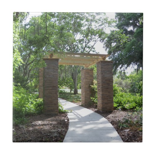 Carreau pergola sur un chemin (Devant)