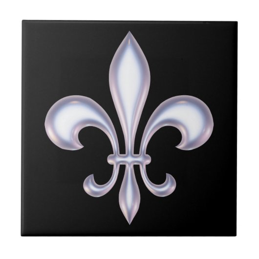 Carreau Perle Style Fleur de Lis (Devant)