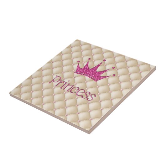 Carreau Perles Charming Chic, Tiara, Princesse, Glitterie (Côté)