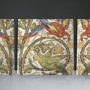 Carreau Perroquets de De Morgan sur la collection de la vi
