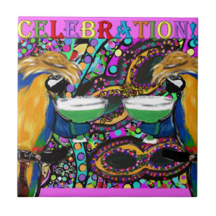 Carreau Perroquets de Mardi Gras