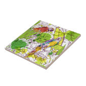 Carreau Perroquets tropicaux (Côté)