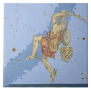 Carreau Perseus avec la tête de la méduse, de 'Uranometr