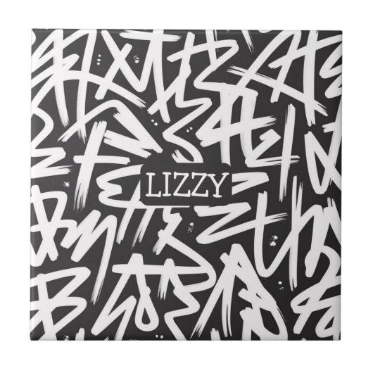Carreau Personalized Graffiti Name Pattern — Custom Urban (Devant)