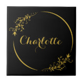 Carreau Personalized Name Stylish Frame Decorative (Devant)