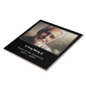 Carreau Personalized Remembrance Keepsake Photo Name Dates (Côté)