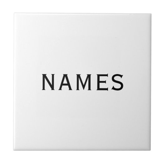 Carreau Personalized With Last Name or Nickname on Them (Devant)