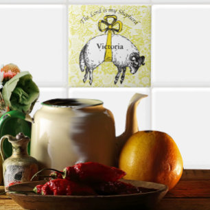 Carreau Personnalisé L'Éternel est mon berger Psaume 23