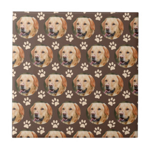 Carreau Personnalisé Motif photo animal chien Brown