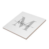 Carreau Personnaliser le nom initial du monogramme (Côté)