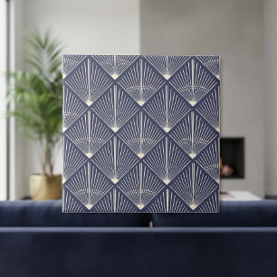 Carreau Personnaliser les couleurs Art Déco Éventail Ligne
