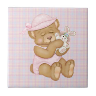 Carreau Personnaliser ProduitTeddy Girl Pâques