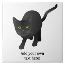 Personnaliser un chat noir mignon