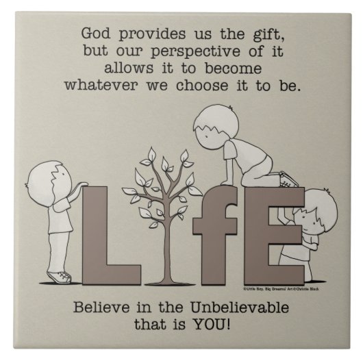 Carreau Perspective de la vie (Devant)