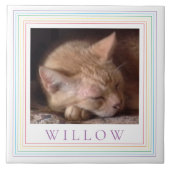 Carreau PET LOVE Carrelage en céramique + Texte / Arc en c (Devant)