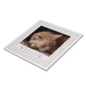 Carreau PET LOVE Carrelage en céramique + Texte / Arc en c (Côté)
