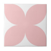 Carreau Pétale Florale Rose Retro Style moderne du milieu  (Devant)