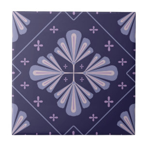 Carreau Pétales de fleurs géométriques motif répétitif abs