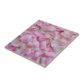 Carreau Pétales rose rose Motif (Côté)