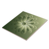 Carreau pétales verts (Côté)