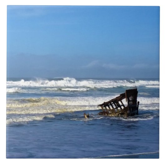 Carreau Peter Iredale Shipwreck, Côte de l'Oregon (Devant)