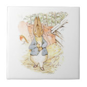Carreau Peter Rabbit dans le jardin (par Beatrix Potter) (Devant)