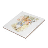 Carreau Peter Rabbit dans le jardin (par Beatrix Potter) (Côté)