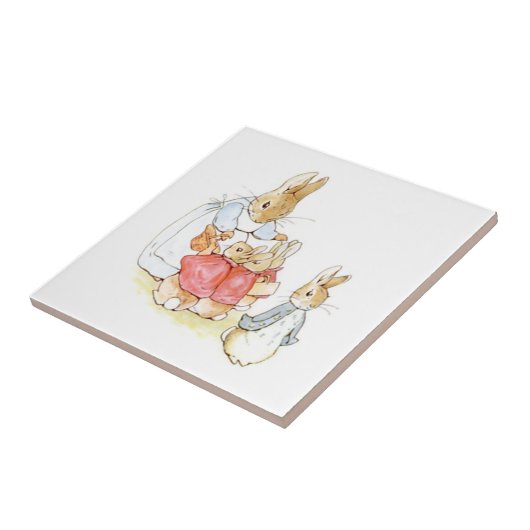 Carreau Peter Rabbit et ses soeurs (par Beatrix Potter) (Côté)