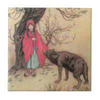 Petit chapeau rouge vintage par Warwick Goble