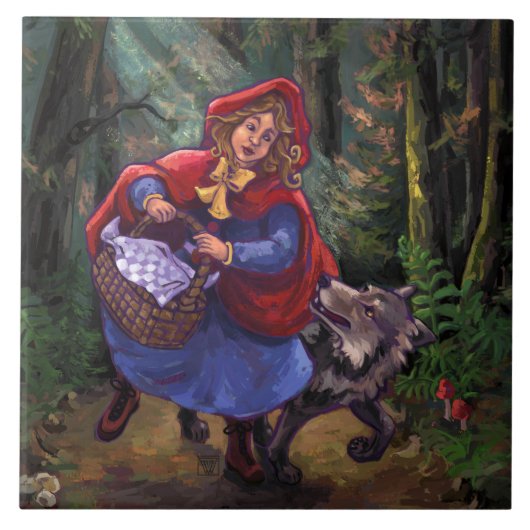 Carreau Petit Chaperon Rouge (Devant)