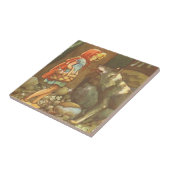 Carreau Petit Chaperon Rouge, Conte Vintage Fée (Côté)