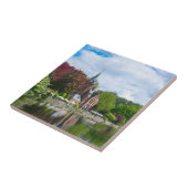 Carreau Petit château près du lac à Bruges, Belgique (Côté)