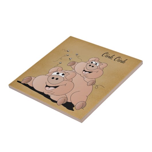 Carreau Petit Coin 🐷 Rose, Rose (Côté)