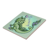 Carreau Petit dragon aux herbes ~romarin (Côté)