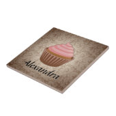 Carreau Petit gâteau doucement rose et Brown, souvenir (Côté)