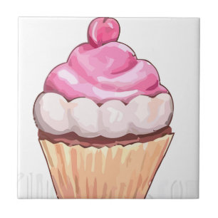 Carreau Petit gâteau rose