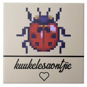 Carreau petit grèbe pixelart 