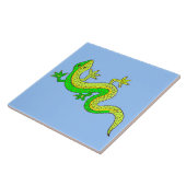 Carreau petit lézard vert (Côté)