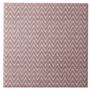 Carreau Petit motif chevron rose poussiéreux