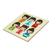 Carreau Petit motif succulent (Côté)