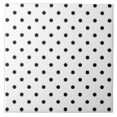 Carreau Petit Pois noir arrière - plan blanc (Devant)