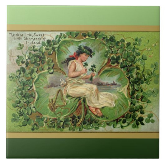 Carreau Petit shamrock doux (Devant)