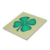 Carreau petit vert clair Trèfle Irlandais Lucky 4  (Côté)