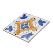 Carreau Petite céramique "Napola" d'inspiration sicilienne (Côté)