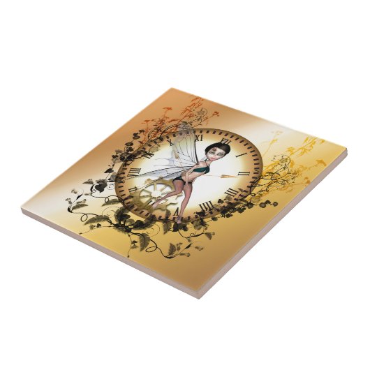 Carreau Petite fée mignonne de steampunk (Côté)